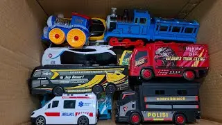 Unboxing Truk Oleng, Bus Telolet, Mobil Polisi, Ambulance, Kereta Api Thomas, Tank Baja 