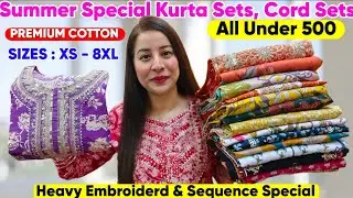 😍*Huge* Summer/Cotton Kurti & Kurta Set,Cord Set Haul Starting 179 😍 Cotton Kurti Haul #meesho