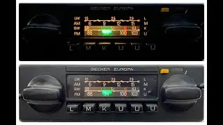 1980s Mercedes Benz Becker Europa - 598 Car AM FM Radio Player / Testing - For Sale