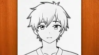How to Draw an Anime Boy Step by Step | Easy Anime Pencil Sketch for Beginners