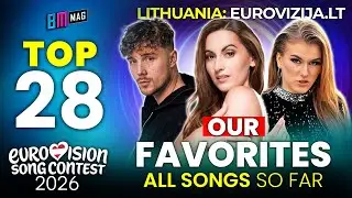 Наши 28 любимых песен с конкурса Eurovizija.LT 2026 — национального отбора Литвы на Евровидение 2...