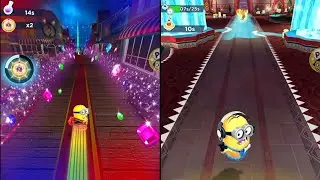 DJ Minion VS  Emperor in (Different Rooms) Despicable Me Minion Rush #gameplay