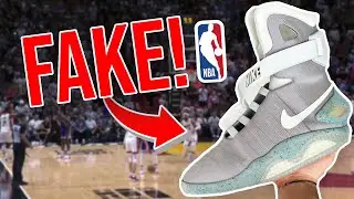 Wearing FAKE Nike Air Mags To An NBA Game!