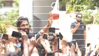 Allu Arjun Met His Fans @ His Home | Allu Arjun Meet His Fans On His Birthday |