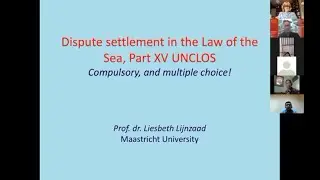 ITLOS' Judge, Prof. Dr. Liesbeth Lijnzaad, Talks about Dispute Settlement in the Law of the Sea