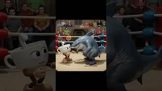Cup vs. Shark ☕️🦈 | Boxing Arena | #shorts