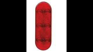 Blazer LED 6in. Oval Stop/Tail/Turn Light  Red Model# C561RL