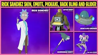 Rick Sanchez Skin, Butter Robot, Hammerhead Morty, Rick's UFO Cruiser & The Rick Dance Emote