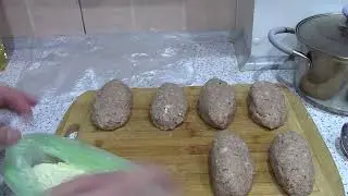 Аэрогриль. Рыбные котлеты с картошкой фри