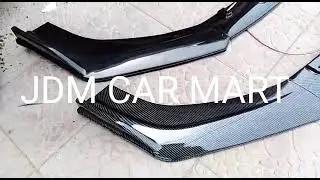Universal Front Bumper Lip Splitter - Glossy Black