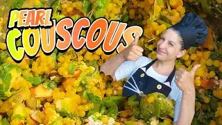 The Best Warm Pearl Couscous SUPER SALAD!