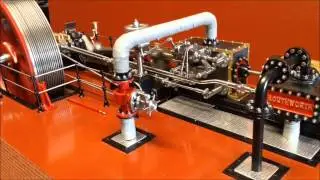 Tandem compound Corliss mill engine