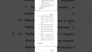 IGNOU MSc Physics MPHE -025 Material Science TME Question paper #ignou #ignouexam2025