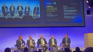 UK former Prime Minister Boris Johnson speaking at Ukraine Freedom Summit, London UK, 8 Sept 2025