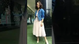 denim jacket outfit ideas #dress #denim #jacket