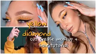 YELLOW DIAMOND MAKEUP+HAIR LOOK | CHITCHAT GRWM ♡