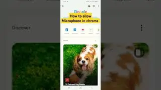 How to Allow 🎤🎤 in Chrome Browser🔥🔥#microphone#Short