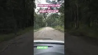 Karnataka road vs Kerala road #nagarholenationalpark #nagarhole #travel