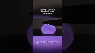 Cutting a Glowing Jelly Orb &ndash; ASMR Experience  #aivideo