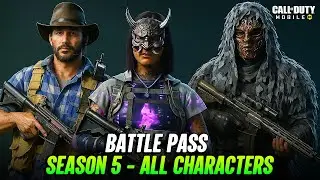 SEASON 5 All Free & Paid + Battle Pass Characters CODM - S5 Leaks COD Mobile