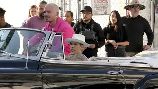 Justin Bieber and J Balvin Filming 'La Bomba' Music Video in Miami