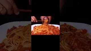 ASMR SPAGHETTI BOLOGNESE PASTA (EATING SOUNDS) MUKBANG