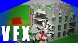 Blender - Building Collapse V3 - VFX