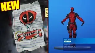 FORTNITE DEADPOOL SKIN w/BEST DANCE EMOTES (Challenges, EVENT)
