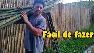 CERCA RÚSTICA, BAMBU ORNAMENTAL - Ze Das Palmeiras