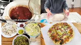 Mom of 3 | What a busy day! | healthy natural food I eat to grow my hair | cooking |45mins run 