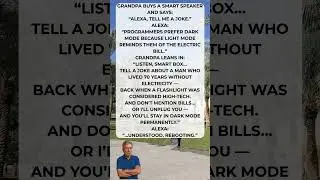 Grandpa vs Alexa &mdash; Dark Mode Edition 😂🔌 #funnyclips #funny #bestshorts