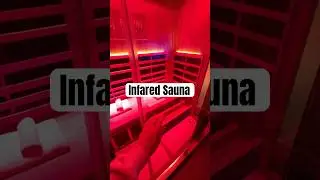 mini tour of my infrared sauna #sauna #indoorsauna #redlighttherapy #saunalife #saunadetox ❤️