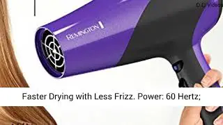 Remington D3190 Damage Protection Hair Dryer with Ceramic + Ionic + Tourmaline Technology, Purple