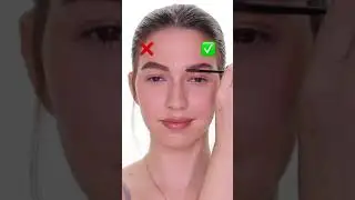 How to do your eyebrows! Which side do you prefer? 💗 #shorts #makeup #maquillaje #latina