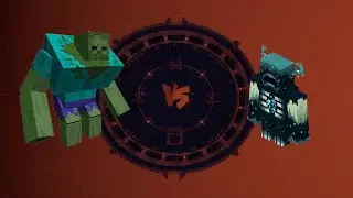 Mutant Zombie vs Warden ( Minecraft Mob Battle )