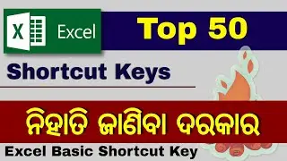 Excel Shortcuts in odia increase your Excel speed | Every Excel User Should Know