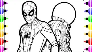 SPIDERMAN Coloring Pages, New Spiderman Coloring Pages, Draw and Color TV