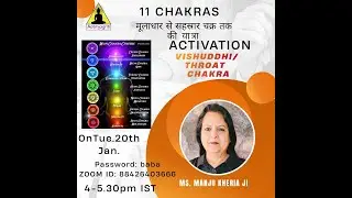 11 Chakras: Inner Energy system | THROAT CHAKKRA | Healing, Activation: | Manju Kheria