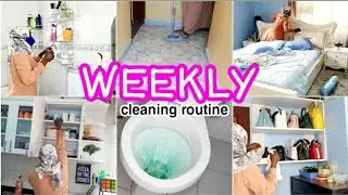 WEEKLY CLEANING ROUTINE/CLEANING MOTIVATION/Nabbumba janat