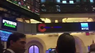 Walking thru the NYSE trading floor after UPS rang the opening bell on 10/6/2016