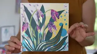 Relaxing Collage Art Process and Ambient Chat | Slow, Satisfying, Create Along-with-me