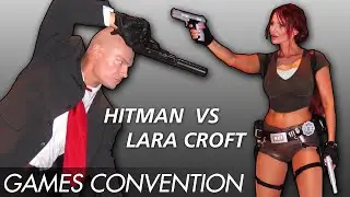 Games Convention 2005 - Lara Croft & Hitman (Hot Booth Girls / Sexy Game Babes)