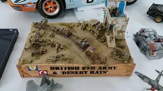 Mesas de exhibición de modelismo.