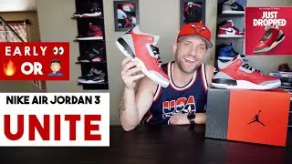 JORDAN 3 UNITE SE (RED CEMENT) ON FEET/REVIEW