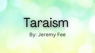 Singing &ldquo;Taraism&rdquo; Poem By Jeremy Fee
