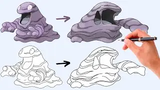 Comment Dessiner TADMORV et GROTADMORV | Pokemon Evolution