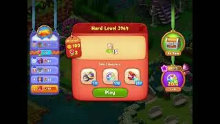 Gardenscapes Level 3964 With No Boosters - Hard Level