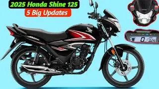 2025 Honda Shine 125 New Model 🔥 5 Big Updates 🤩 Digital Meter & LED Headlight ❤️ Price ??🙄