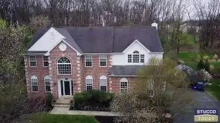 Stucco Remediation in Pipersville, PA - Drone Video of the Project