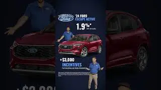 Get 1.9% APR PLUS $3,000 in incentives on a 2024 Ford Escape Active, through 01/02/25.